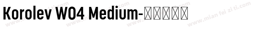 Korolev W04 Medium字体转换